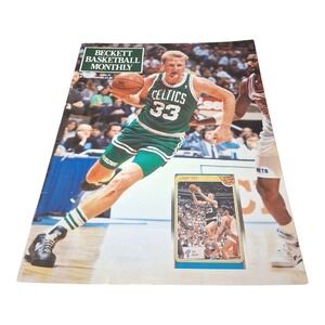VINTAGE Beckett Basketball Monthly Feb 1991 Larry Bird Celtics RARE Collectible
